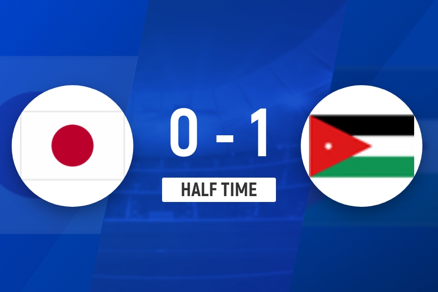 半场-日本U23队暂0-1约旦 日本U23本届亚洲杯0失球纪录告终